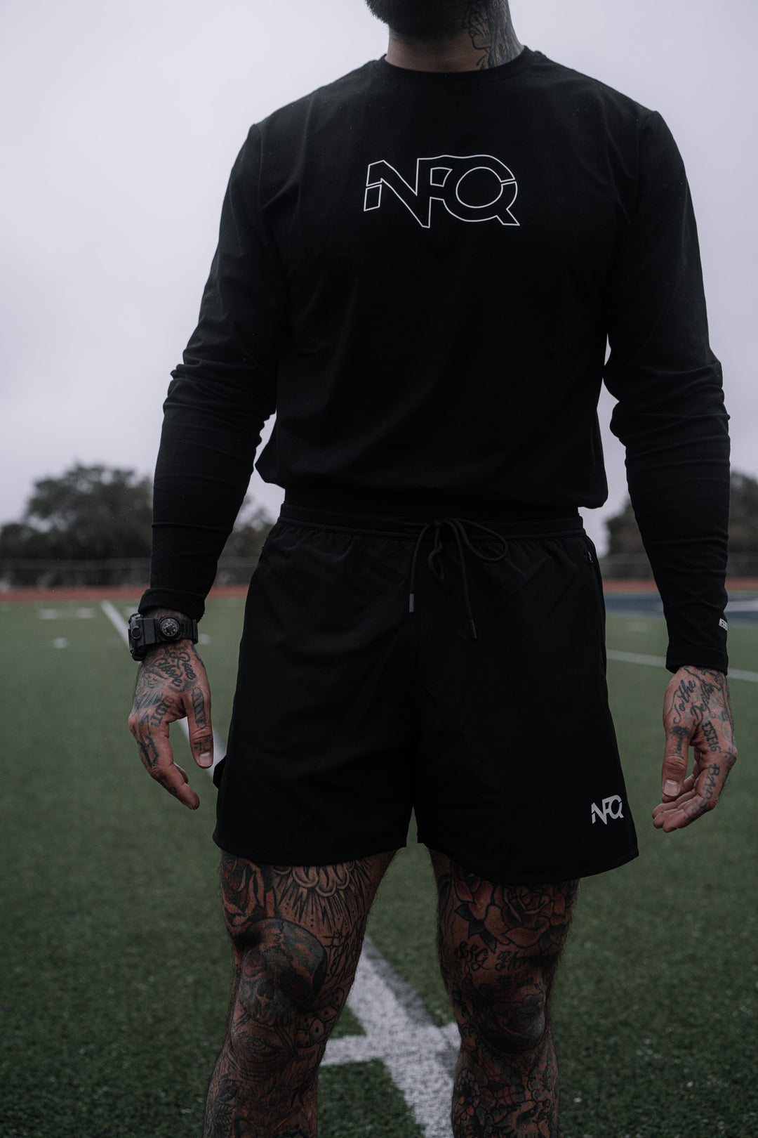 Performance Tee LS - Trace Black/White