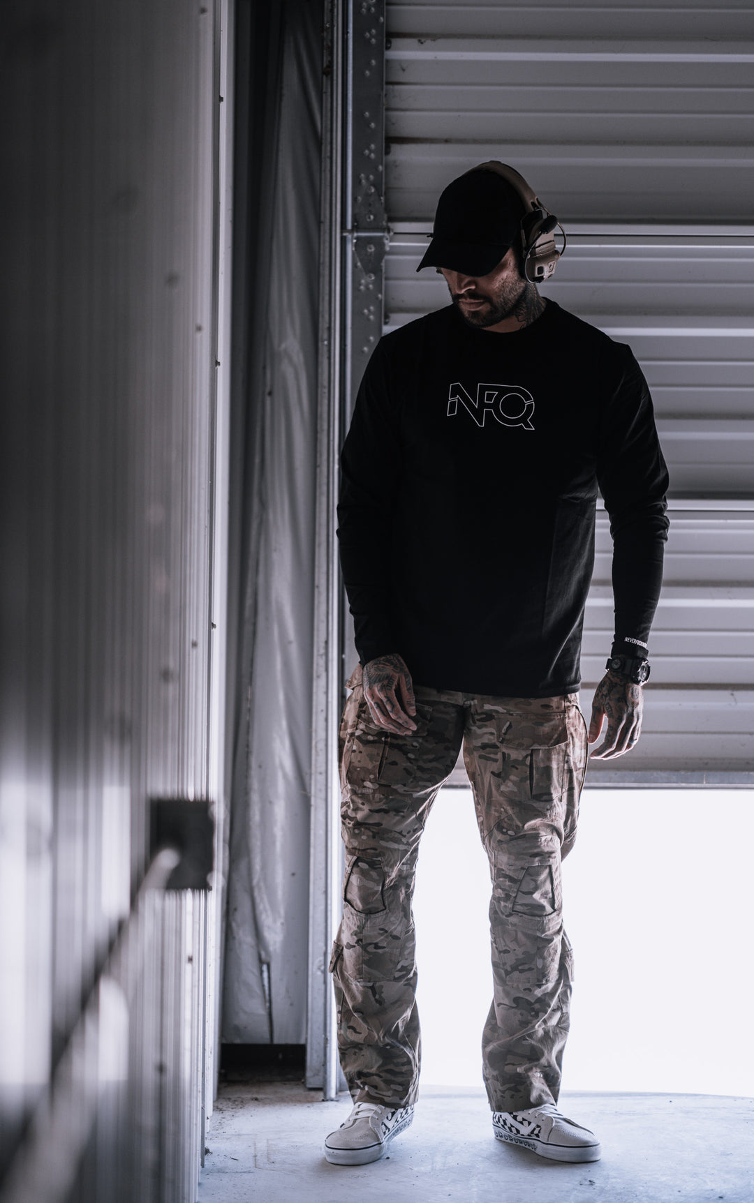 Performance Tee LS - Trace Black/White