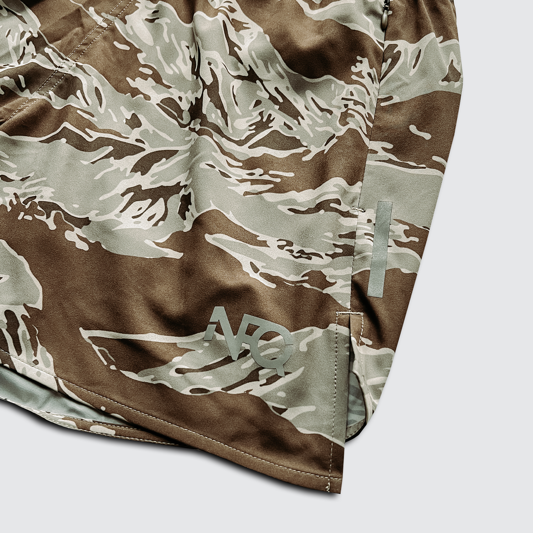 Covert Sprint Shorts - Desert Tigerstripe